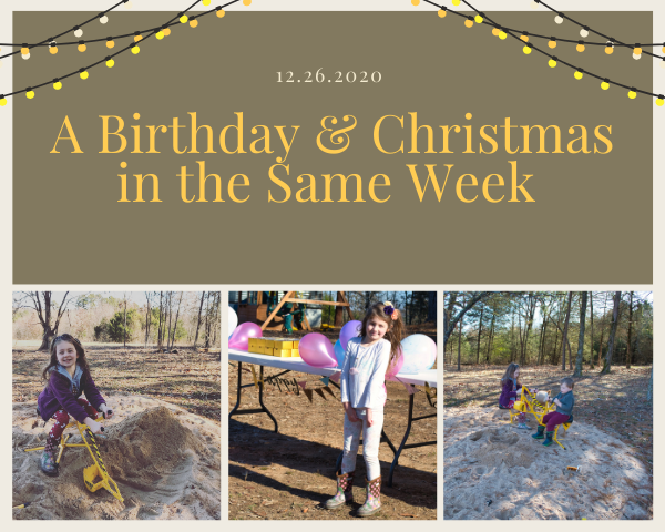 A Birthday & Christmas in the Same Week